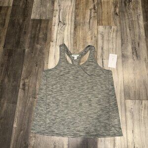 Athleta Ultimate Scoop Mesh Tank tonal‎ Green Racerback sz 1X Gym Yoga Athletic